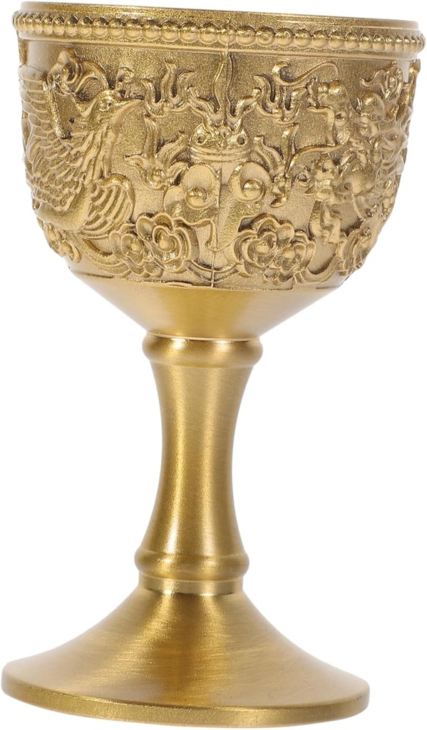 Unomor Multipurpose Retro Goblet Elegant Dragon and for Weddings and Home Use Unique Decorative Wine Cup for Spirits and Liquor Craftsmanship