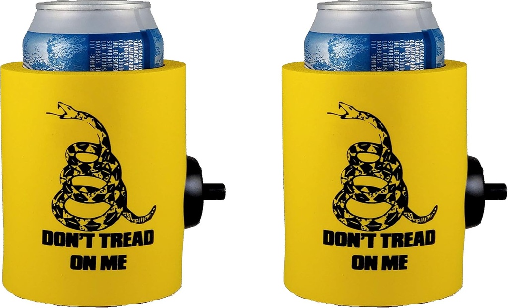 Gadsden Flag Party Starter Shotgun Can Coolie (2 Pack)