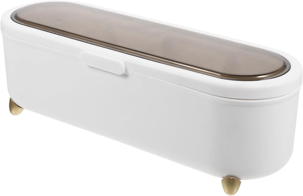 Zerodeko Multi-Function Kitchen Utensil Storage Box Airtight Cutlery Organizer Visible Design Sturdy Plastic Container for Home Use for Countertop Organization