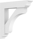 Ekena Millwork BKTP03X18X18LEC01 Standard Legacy Architectural Grade With Traditional Ends PVC Brackets, 3"W x 18"D x 18"H