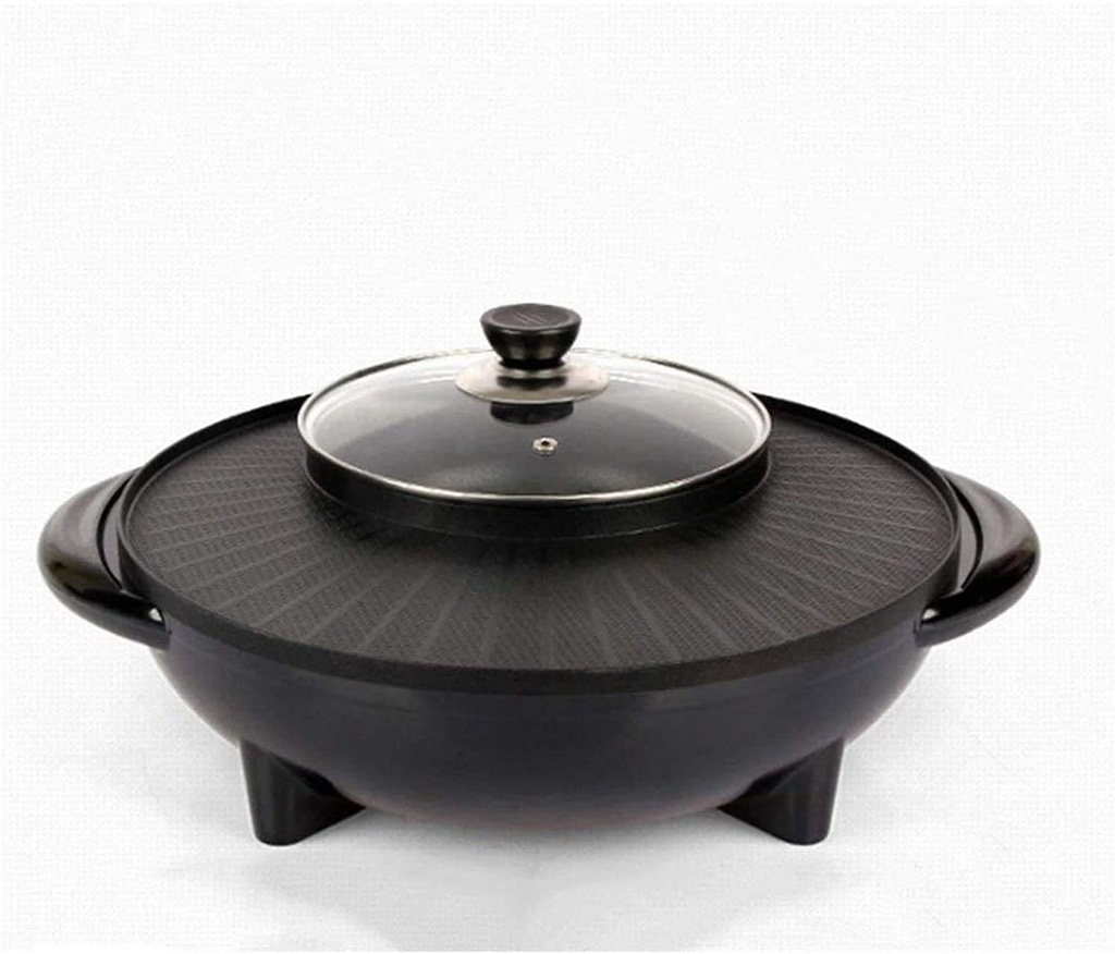 Barbecue Hot Pot, One-Piece Electric Cooker, Electric Grill Electric Hot Pot Electric Baking Pan, Barbecue Grills (Size : 34inch)