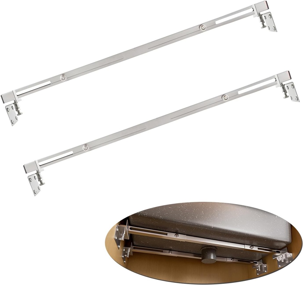 Sink Support Bracket, 304 Stainless Steel 20-31.5 In Length Adjustable Undermount Sink Support 880LBS Weight Capacity Installation Kit For Heavy Duty Undermount Sink Easy To Assemble, Space Saving