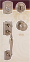 Baldwin 180WYHXATK ROB SMT CP Wesley Handleset with Alcott Knob Featuring SmartKey, Satin Nickel