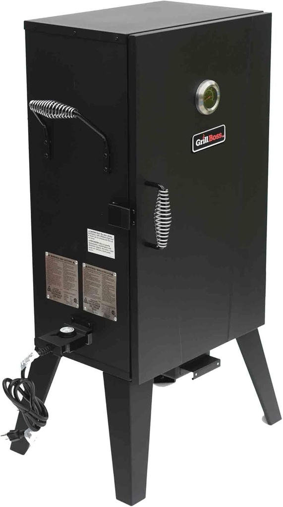 Grill Boss Electric Pellet Smoker, Vertical BBQ with Digital Controls, Black