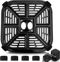 GWY Air fryer Accessories 2QT Air Fryer for BLACK+DECKER Purify, 6.3’’×6.3’’ Food Grade Air Fryer Grill Pan Grill Plate Crisper Plate Replacement Parts Tray Rack