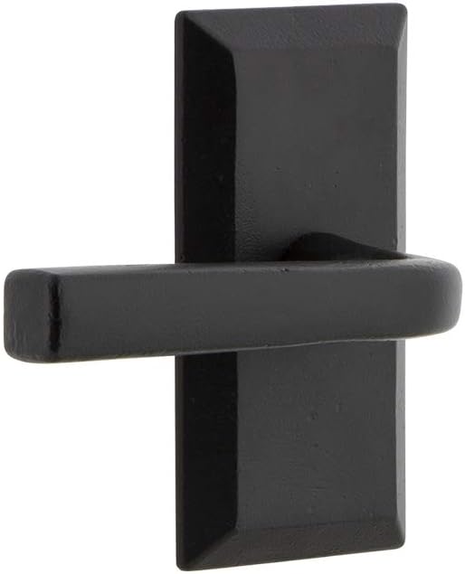 Ageless Iron Vale Plate Single Dummy with Lance Lever in Black Iron - Universal Handing