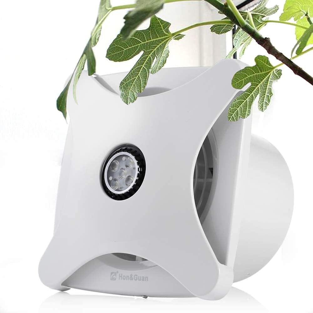 28W Bathroom Ceiling Ventilation Fan, with LED Air Vent Exhaust Bath Toilet