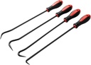ROTATION 4-Piece Heavy-Duty Long Hook & Pick Set, Automotive Hose Removal Tools for Vehicle Radiator and Coolant Hose, Clamp, and More