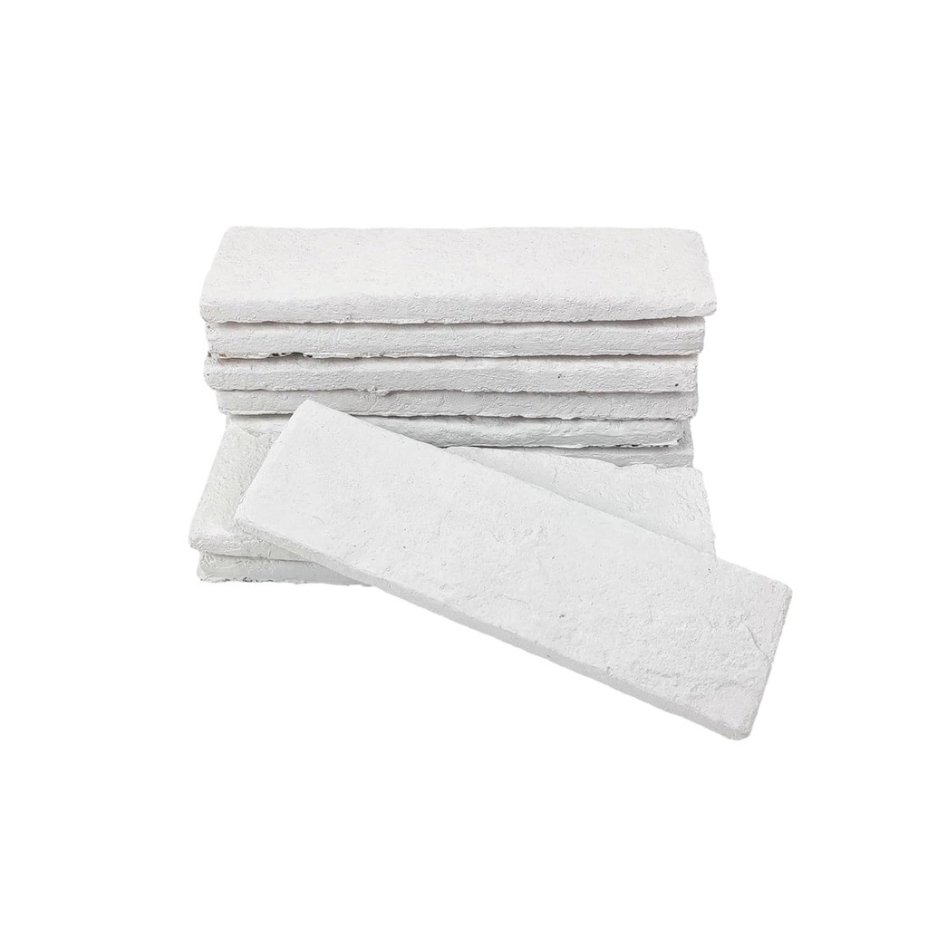 20 pcs White Faux Brick Veneers, 8''*2.4'' Thin Brick, Wall Tiles, 3D Wall Bricks for Indoor and Outdoor Wall Decoration, TV Background, (About Cover 3.5 sq.ft) (White-20pcs)