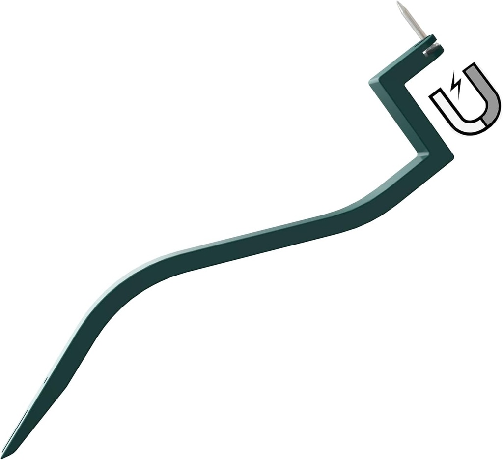 Magnetic Roof Shingle Remover Roof Shingle Removel Tool Heavy Duty Roof Shingle Nail Installer and Puller with Magnetic Nail Slat for Holding Roof Shingles Nail Well during installation （Green）