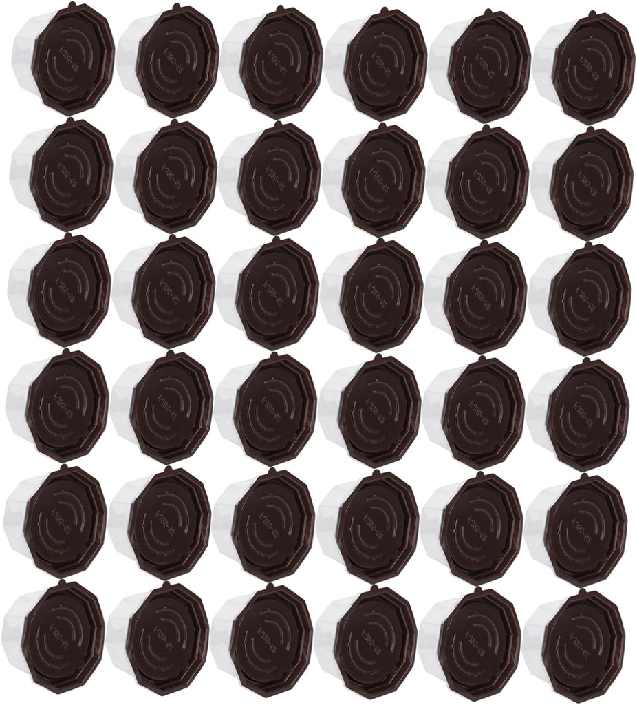 PRETYZOOM 50pcs Clear Plastic Cake Boxes for Muffins and Pastries Disposable Transparent Containers Secure Locking Design for Parties and Events