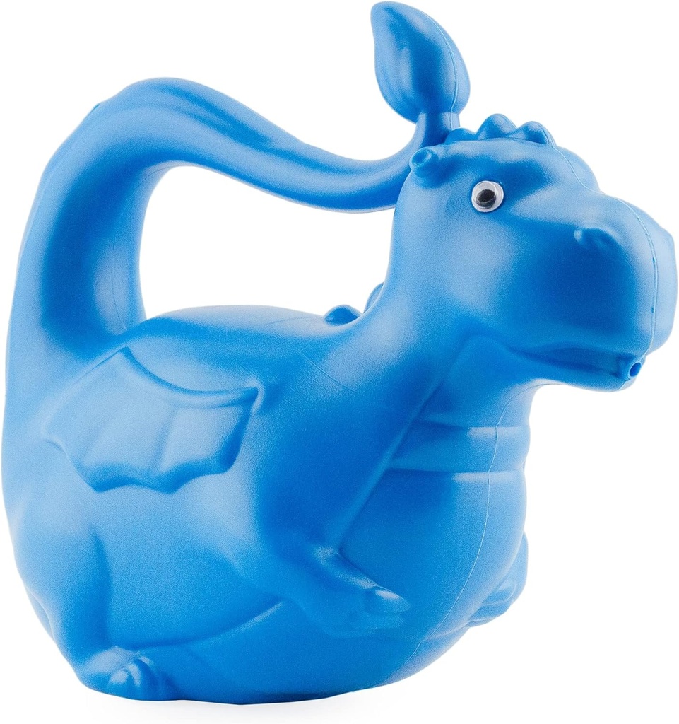 Kids’ Dragon Watering Can (Blue); Fun Mini Dragon-Shaped Watering Pot for Indoor/Outdoor Gardening