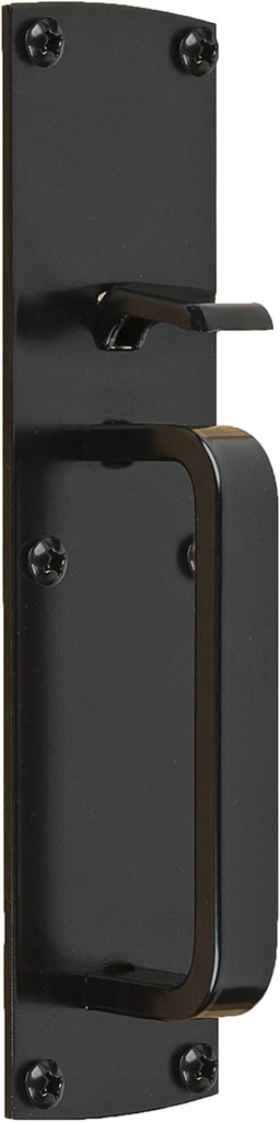 National Hardware N109-050 Gate Thumb Latch, Coated with WeatherGuard Protection, Black Plated Steel