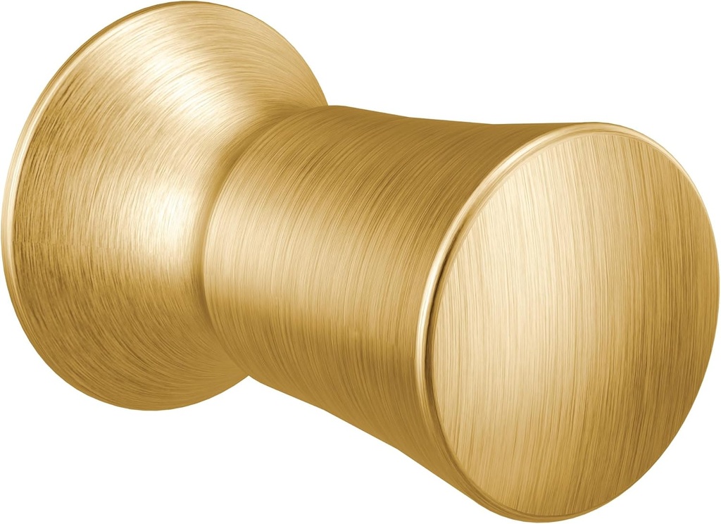 Moen Flara Brushed Gold Decorative 0.91" Diameter Brass Cabinet Knob Pull, YB0305BG