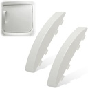 2 Pack Dryer Door Handle Replacement for GE GUD27ESSMWW GUD27ESSM1WW – Compatible with WE01X30378, WE01X25878, WE1M1068, PS1177202 – Stackable Dryer Door Handle