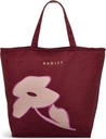 RADLEY London Bloom Responsible Small Ziptop Reusable Recycled Canvas Crook Tote Bag