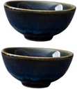 Japanese-style Ceramic Sake Cups 2pcs Set Glazed Finish for Sake and Tea Dishwasher Safe for Home Entertaining