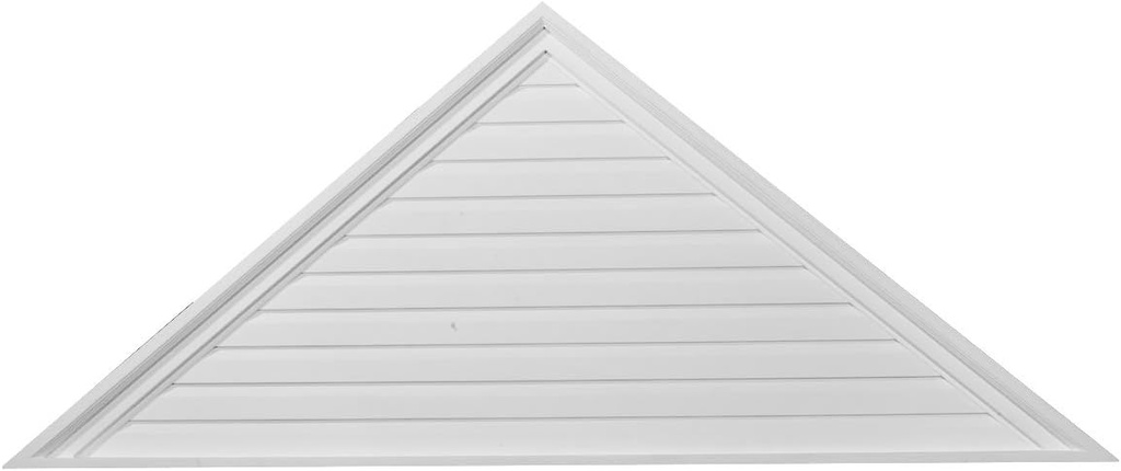 Ekena Millwork 65"W x 21 3/4"H x 2 1/4"P, Pitch 8/12 Triangle Gable Vent, Functional