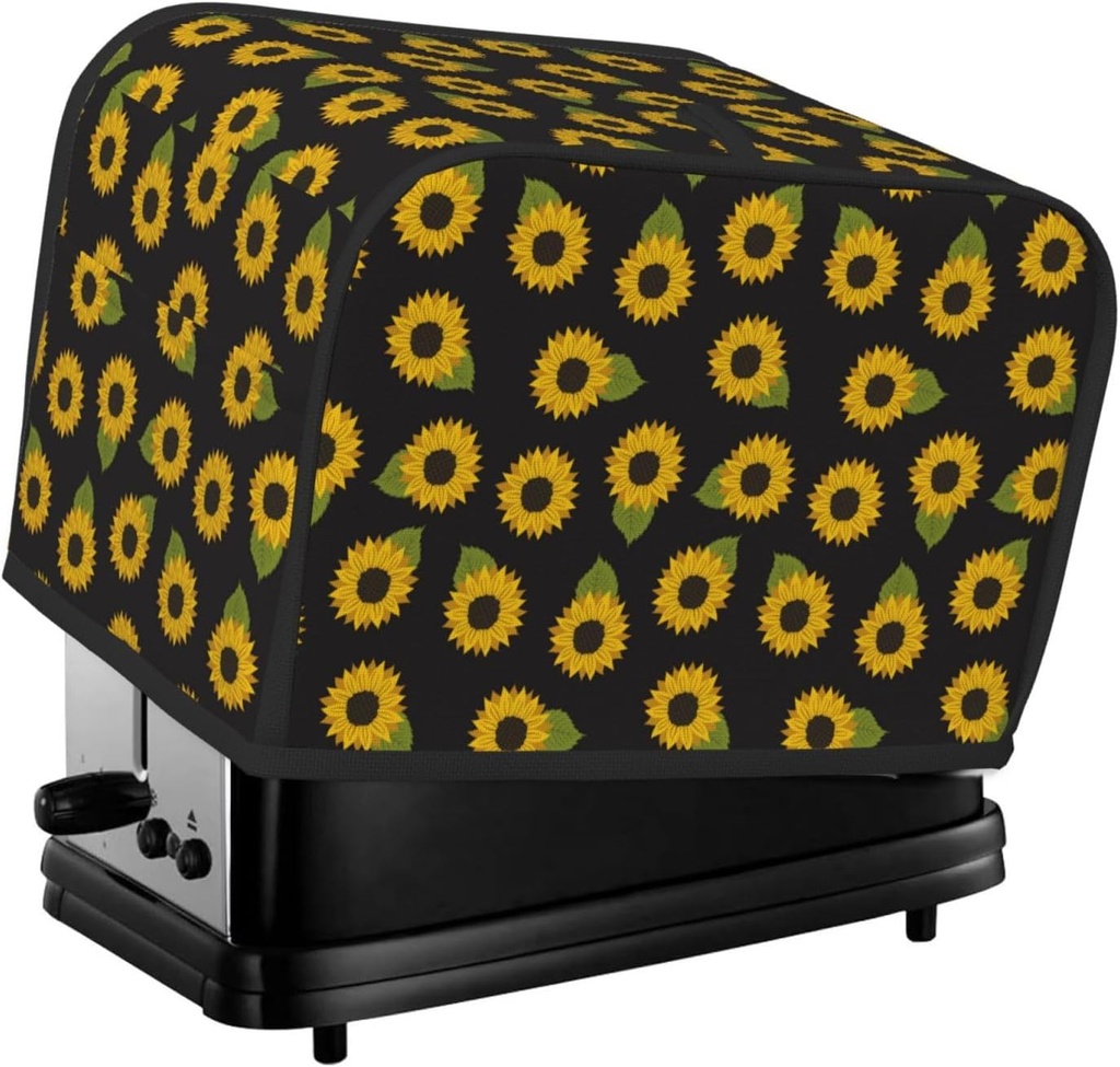 Oven Cover Kitchen Bread Machine Protector,2 Slice Toaster Cover For Home,Kitchen Small Appliance-Sunflowers