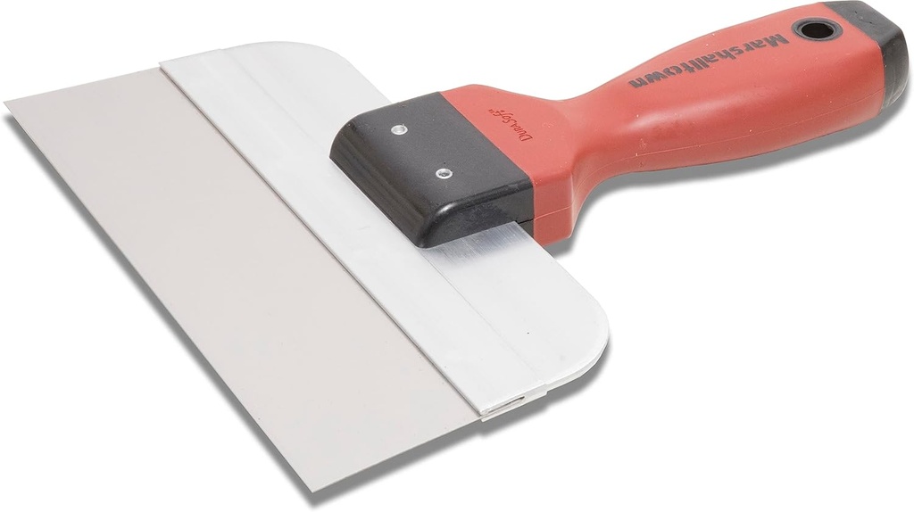 MARSHALLTOWN Narrow Taping Knives, 8 Inch Length, Tempered Stainless Steel Blade, DuraSoft Handle, Made in the USA, 3508SDN