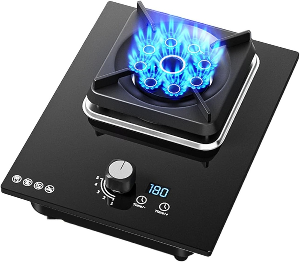 Propane Gas Stove,Single Burner Propane Stove,tabletopstainless Steel,Max 17742.4BTU with Pulse Electronic Ignition Suitable for Apartments, Kitchens and More (Color : Style 2, Size : NG)