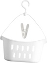 Hanging Plastic Sundries Basket Organizer for Kitchen and Bathroom Portable Storage for Items Easy to Suspend Multi-functional Use for Toiletries and More