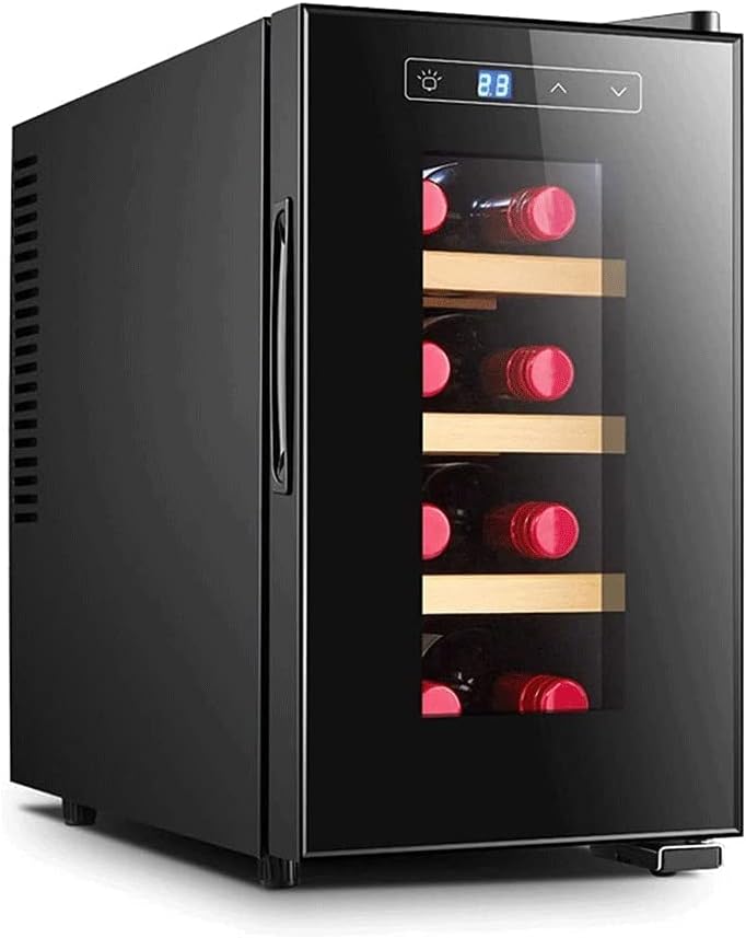23L Wine Cooler, 8 Bottle Thermoelectric Wine Fridge, 0.65 cu. ft. Freestanding Wine Cellar for Small Kitchen, Apartment, Condo, Cottage, RV