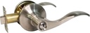 Privacy Bedroom Bathroom Door Lock Lever Handle Wave Style Satin Stainless Steel RH