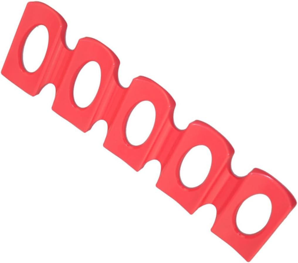 3pcs Silicone Fridge Storage Rack Mat Easy Clean Can Beverage Organizer for Beer Soda and Drinks High Temperature Cold Resistant Space-saving Holder Red