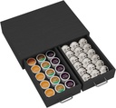 Simple Trending K Cup Organizer Coffee Pod Storage Box, Tea Organizer Holder and Drawer Storage Holds, 30 Pods Capacity, Black