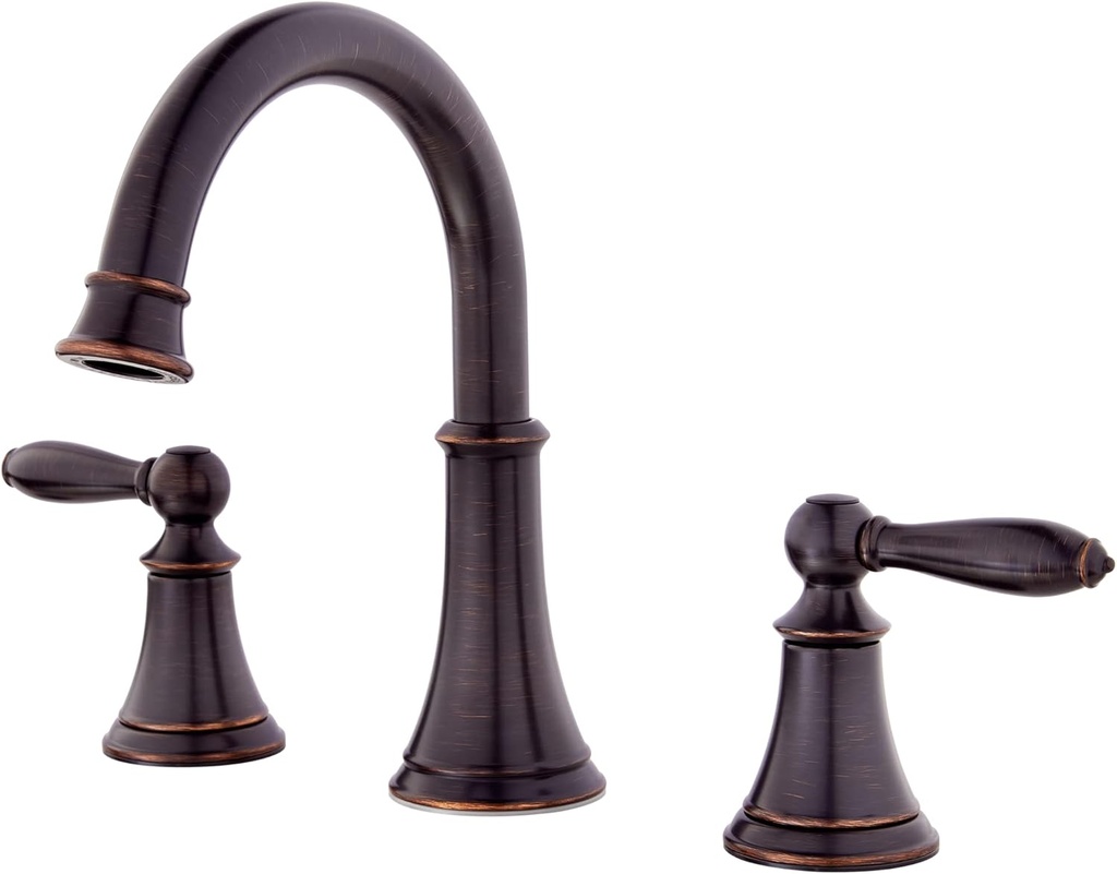 Pfister Courant Bathroom Sink Faucet, 8-Inch Widespread, 2-Handle, 3-Hole, Tuscan Bronze Finish, LF049COYY