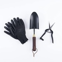 SEEDR GARDEN WORKS Indoor Plants Tool Set, Stainless Steel Starter Kit - Garden Shears, Garden Gloves, Garden Trowel – 3pc Set