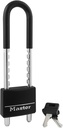 Master Lock 527D Adjustable Shackle Padlock with Key, Black