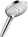 hansgrohe Raindance Select S Easy Install 5-inch Handheld Shower Head Modern 3 -Spray PowderRain, Rain, Whirl 26037001