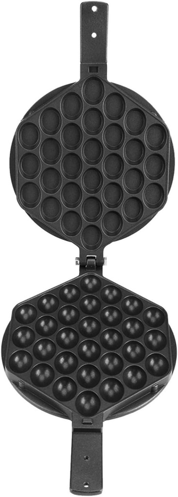 Raguso Stainless Steel Nonstick Egg Bubble Baking Plate Waffle Maker Pan Tool for Home Commercial Use