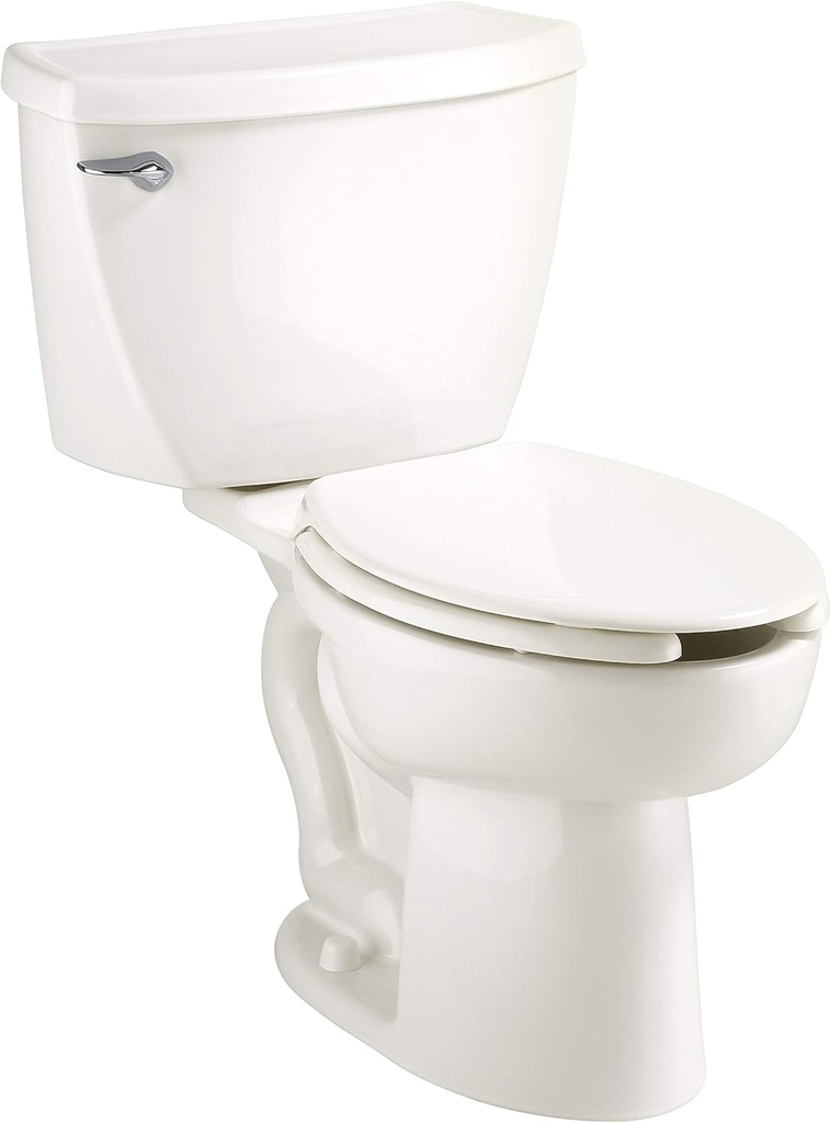 American Standard 2462016.020 Cadet Two-Piece Pressure Assist with 12-in Rough-In Toilet, Elongated Front, 1.6 GPF