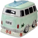 Young's 8.75" x 5.75" x 6.5" Inc Ceramic Wagon Cookie Jar, Multi Color (17530)