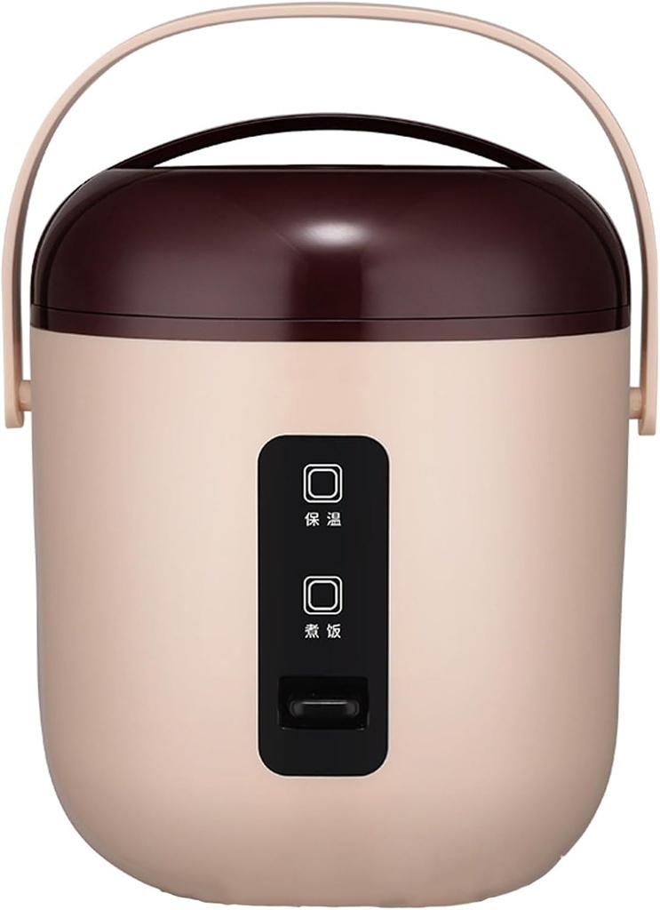 Rice Cooker, Slow Cooker Multi-Purpose Pot 3 Cups with Steamer Rice Food Vegetables Eggs Automatic Keep Warm / 2L Capacity