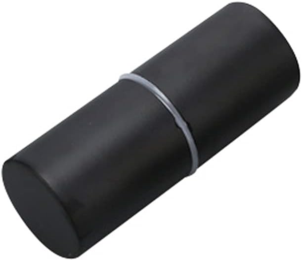 Push and Pull Glass Door Handle,Stainless Steel Bathroom Shower Door Knobs Cylinder Back-to-Back Double Sided Knob for Glass (Color : Black)