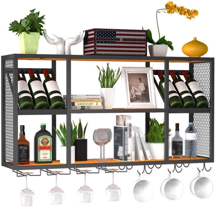 Wine Holder Cabinet Wine Holder Storage Stand Large Capacity Shelves Storage Stand For Bar Wrought Iron Hanging Restaurant Wine Rack Home Wall Wine Cooler Wine Cellar Wine Racks Wine Storage Organizer