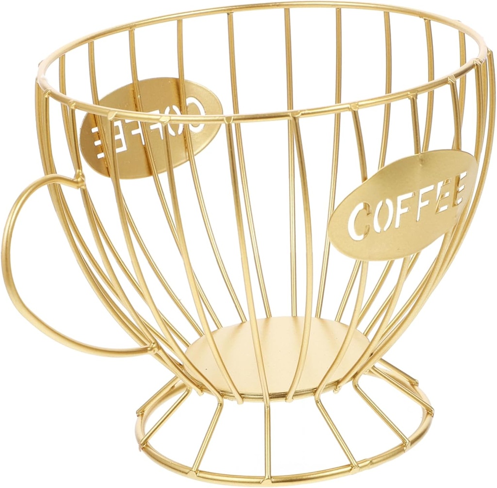 Coffee Pod Storage Basket Iron Capsules Holder Coffee Cup Holder Organizer Home Office Decor