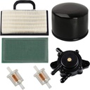 HIFROM 808656 Fuel Pump 698754 499486 Air Pre Filter Oil Fuel Filter Kit Compatible with 691007 Intek V-Twin 18-26 HP Engines Lawn Mower Parts