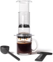 AeroPress Clear Coffee Press - All-in-One French Press, Pour-Over & Espresso Style Manual Brewer, 2 Min Brew for Less Bitterness, More Flavor, Small Portable Coffee Maker, Travel & Camping