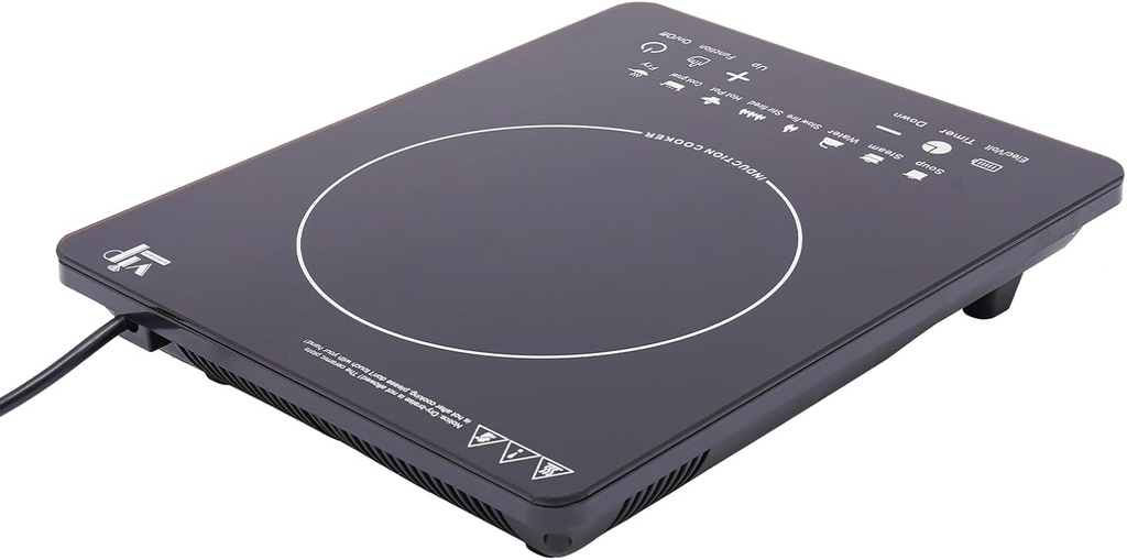 Portable Induction Burner, 2200W Electric Induction Countertop Burner with Touch Panel, 8 Cooking Preset Programs, Power & Temp Adjustable, Auto Pot Detection & Auto Shut-off, Hot Plate Cooker