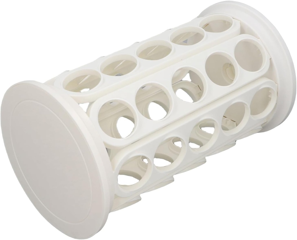 Diyeeni Coffee Capsel Storage Rack, Easy Access Hold 40 Pods 360 Degrees Rotating Coffee Praise Holders for Countertop (White)