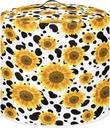 Pressure Cooker Dust Cover with Sunflower Cow Deisgn,Air Fryer Covers Extra Large,Home Appliance Round Protective Cover Food Steamer Cover
