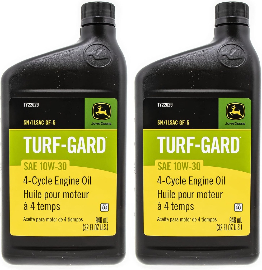 John Deere Turf-Gard SAE 10W-30 Oil Two Quarts - TY22029