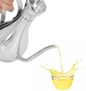 CHICIRIS Stainless Steel Oil Dispenser, Olive Oil Dispenser Bottle, Olive Oil Can, Olive Oil Bottle, Leak Proof, with Dustproof Cover and Lid, for Oil, Vinegar, Soy Sauce (250 ml)