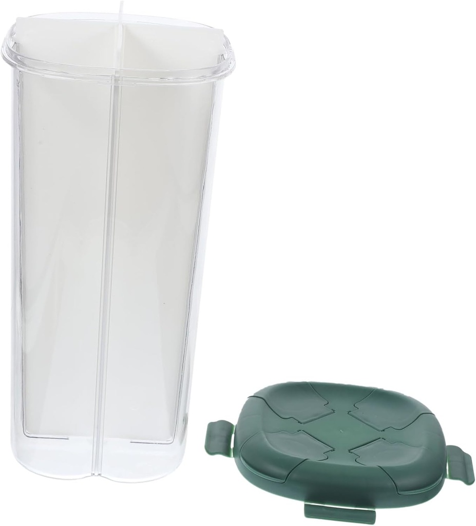 PRETYZOOM Multi-grid Storage Container Airtight Rice Storage Sealed Cans for Pantry Cereal Dispenser Grains Dispenser Bean Sealed Cans