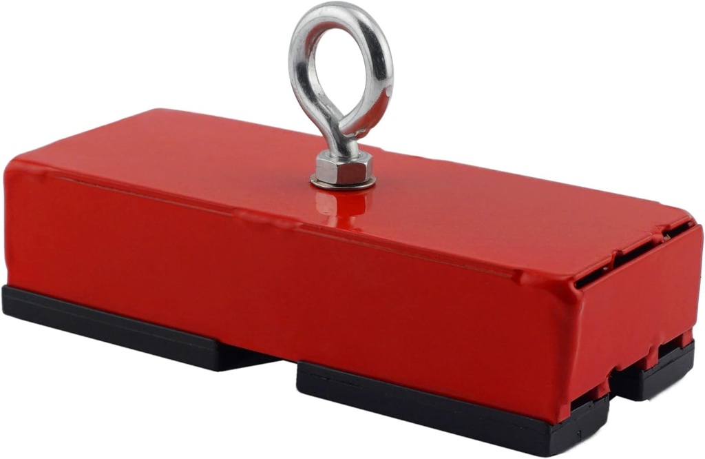 Master Magnetics Powerful Retrieving and Holding Magnet, Fishing Magnet with Eyebolt, Nut and Magnetic Shield, 07542